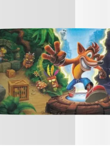 Crash Bandicoot Blanket Lightweight Soft Microfiber Fleece $54.00