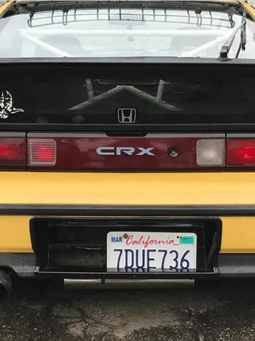 X Bar with cPillar Lower Bar Rear Crossbar 88-91 Honda Civic CR-X EF JDM SI $410.00