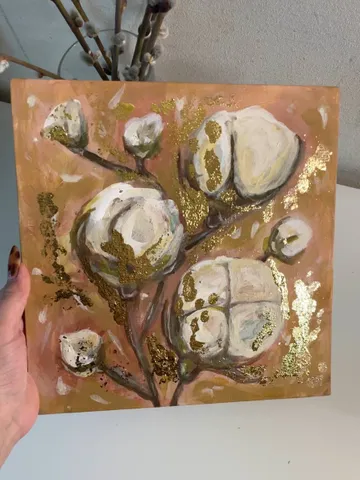 Acrylic painting cotton with potala