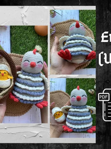 PDF Crochet Easter Chicken in the Basket Pattern, Amigurumi Chick in Egg, Crochet Easter Pattern, Amigurumi Chick, Amigurumi animal, bird $11.00