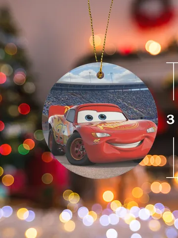 McQueen Christmas Ceramic Ornament $30.00
