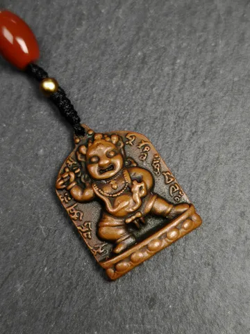 Gandhanra Vintage Tibetan Buddhism Statue Pendant,Vajrapani Amulet Badge,the Protector and Guide of Gautama Buddha,Made of Copper $99.99