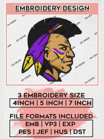 Alcorn State Braves Embroidery Designs, NCAA Logo Machine Embroidery Files, NCAA Alcorn State Braves Logo, NCAA Embroidery Designs, Machine Embroidery Designs, Digital Download $6.99