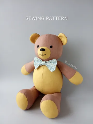 Teddy Bear Sewing Pattern PDF $10.90
