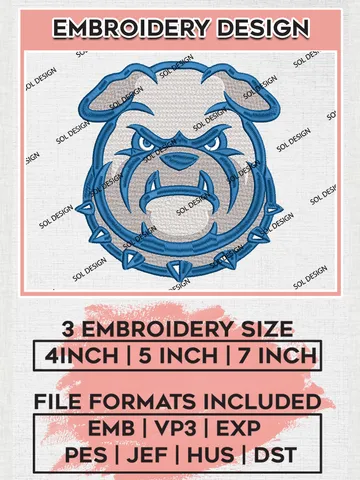 Drake Bulldogs Embroidery Designs, NCAA Logo Embroidery Files, NCAA Drake Bulldogs Logo, NCAA Embroidery Designs, Machine Embroidery Designs, Digital Download $6.99