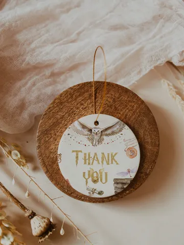 Thank you tag Wizarding World; Magic School Baby Shower; Printable thank you sticker; thank you favor tag Magical Party Decoration; wh1 $10.45