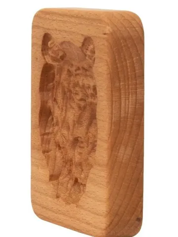 Tiger Embossed cookie mold, cookie cutter, wooden mold, Wooden stamp stamp for gingerbread cookies springerle stamp $39.00