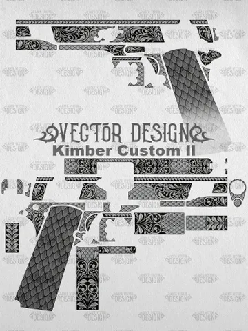 VECTOR DESIGN Kimber Сustom ll Scrolls and scale $100.00