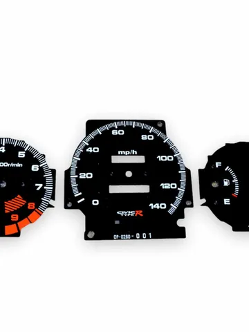Gauge Faces Overlay kit Miles Type-R style for Honda Civic Ek 96-00 OEM $100.00