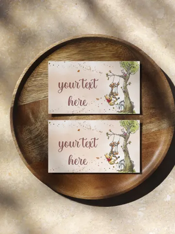 Editable Food Label Hundred Acre Wood First Birthday party food label; Winnie the Pooh Party; Classic Pooh Party Birthday ; wp6