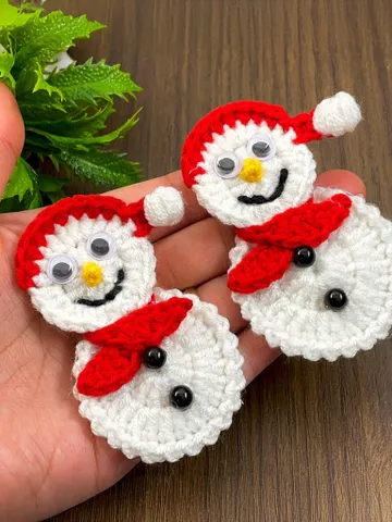 Cute Snowman Crochet Pattern, Cute Amigurumi Snowman Tutorial for DIY Holiday Gift, Festive Winter Decor & Kids Room Decoration $5.40
