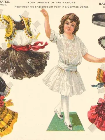 Paper Doll National Spanish Dance Digital Download PDF $1.50
