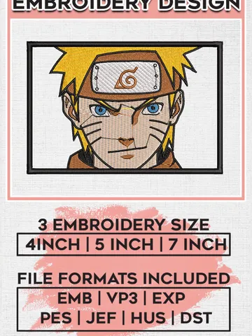 Naruto Machine Embroidery Designs / Anime Character Embroidery Files / Machine Embroidery File / Digital Download EMB_ANIME_99 $6.99