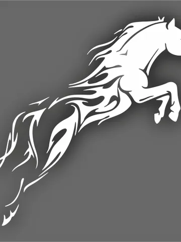 Digital Template Cnc Router Files Pano Horse Cnc Files for Wood Laser Cut Pattern $6.50