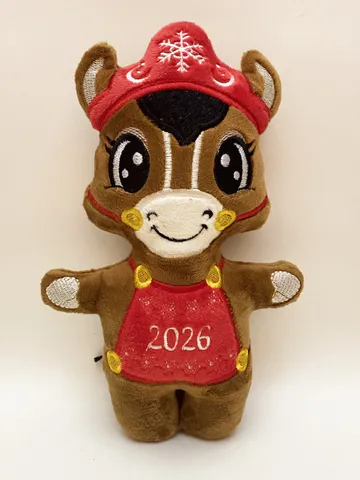 ITH Cute Horse toy soft stuffed in the Hoop Digital Design for Machine Embroidery $7.00