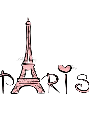 Eiffel Tower, Eiffel Tower clipart, Eiffel Tower illustration, Fashion art, Fashion Clipart, Fashion print, Paris clip art, Paris png $3.00