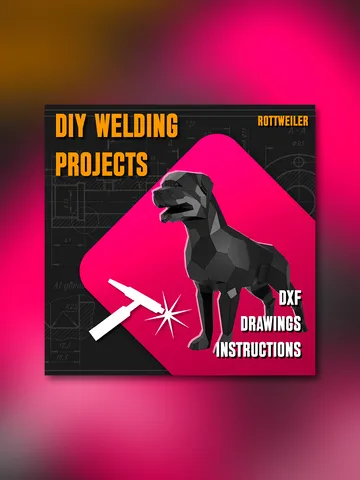 Welding Project Plans Drawings Rottweiler (DXF, PDF) $199.00