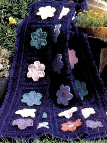 Perennial Medley Afghan Vintage Crochet Pattern 237 $2.50