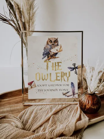 THW OWLERY; Wizard Baby Shower; Magic School Baby Shower template; Instant Download; wiz1320 $7.55