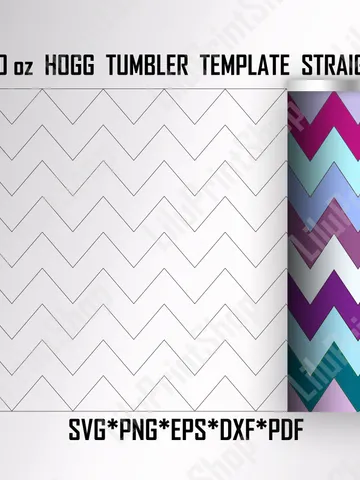 Chevron Tumbler Template svg for Hogg tumbler, Chevron Tumbler svg for 20oz straight tumbler Tangram tumbler svg Tangram Template cut file $2.71