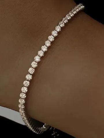 Bracelet for women's hand silver 925 tennis with cubic zirconia $119.00
