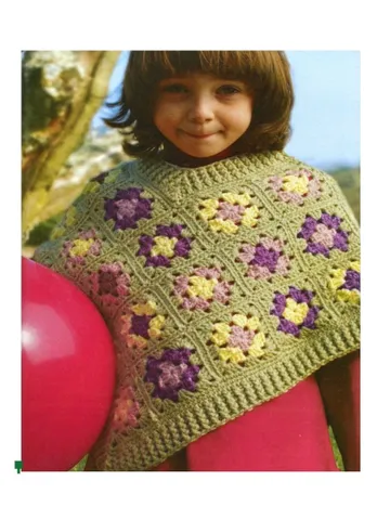 Poncho pattern, poncho baby crochet, easy pattern poncho pdf instant download $6.68