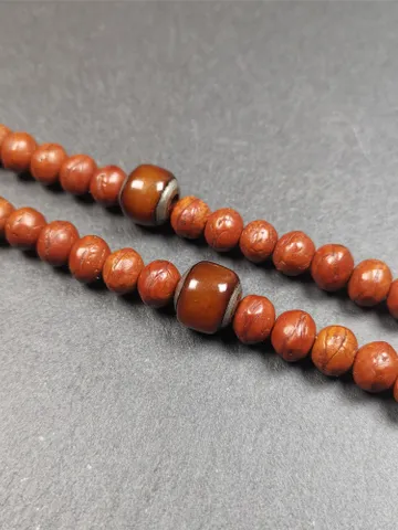 Gandhanra Handmade Pair of Yak Bone Beads,Marker Beads for Mala Necklace,Prayer Beads Accessories,0.47&quot; × 0.4&quot; $19.99