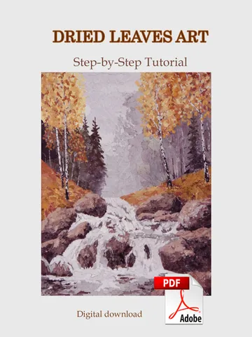 Pressed Leaves art:Step-by-step guide $20.00