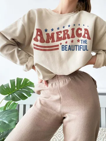 America the Beautiful PNG, Stars and Stripes PNG, Retro America PNG, 4th Of July Png, America Png, Patriotic Png, Sublimation Design $3.90