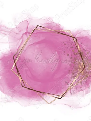 Pink and gold Logo Background Png Alcohol ink logo design Pink & gold confetti logo overlay, Pink logo png Instant download $2.85