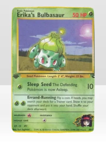 Erikas Bulbasaur Card Blanket Lightweight Soft Microfiber Fleece $48.00