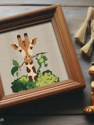 Motty Traveler Frog and Haute cuisine cross stitch pattern $4.50