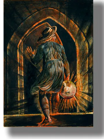 Los entering the grave. The esoteric artwork of William Blake. $21.00
