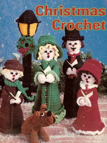 Christmas Carolers Vintage Crochet Pattern PDF Toys & Dolls Crochet $3.00