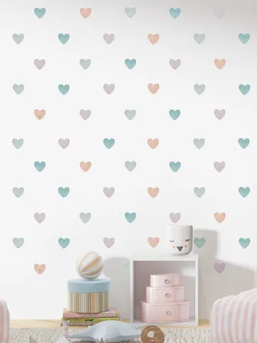 Hearts Wall Decals 275 Stickers ek30 $27.99