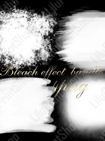 Bleach Overlay PNG Bleach effect background bundle clipart, Bleach splash patch for sublimation disign. Instant download $4.27