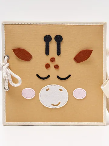 Quiet baby book Deer, felt activity book for toddlers, Montessori Quiet busy book, soft sensory book, baptism baby gift, interactive book $105.00
