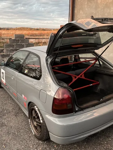X-Bar with c-pillar bar lower bar Rear Crossbar 96-00 Honda Civic 3dr Hatchback EK $410.00