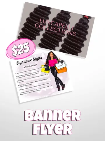 Banner / Flyer $25.00