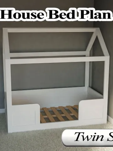 Montessori Bed Plan, Twin Size, DIY, PDF $14.95