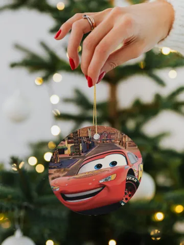 Lightning McQueen Christmas Ornament