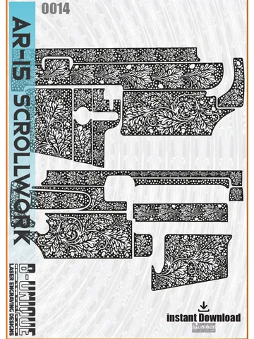 AR-15 Scrollwork