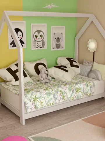 Toddler House Bed Frame Plans, Twin Size, DIY, PDF, Kids Bed Plan, Wooden Floor Bed for Kids Bedroom $14.95