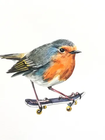 The bird on the board