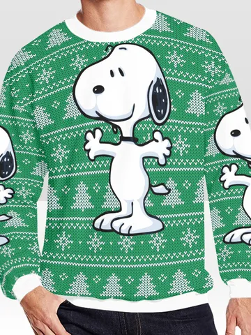 Snoopy Ugly Christmas Sweater, Christmas Sweatshirt $60.00