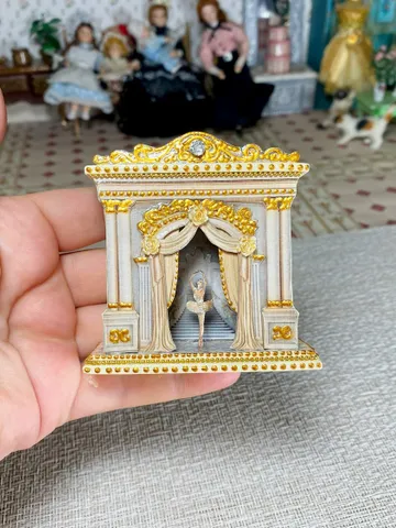 Tutorial on creating a puppet theater. 1:12. Tutorial. Dollhouse miniature. Puppet theater. Digetl for a dollhouse. $5.00