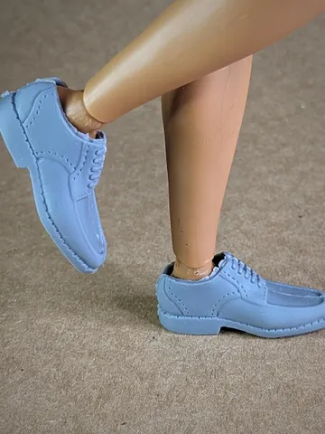 Classic tapered toe gray shoes for 1/6 scale male dolls $10.00