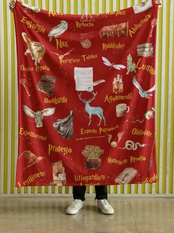 Wizarding World Baby Blanket; Magic School Baby Fleece Blanket Owl Key Magic World Custom Wizard Blanket Gift for Baby Minky Blanket WBB12 $61.69