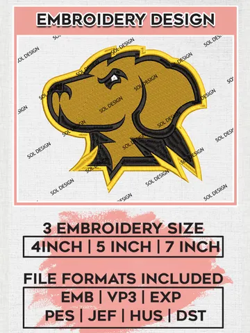 UMBC Retrievers Embroidery Designs, NCAA Logo Embroidery Files, NCAA UMBC Retrievers Logo, NCAA Embroidery Designs, Machine Embroidery Designs, Digital Download $6.99