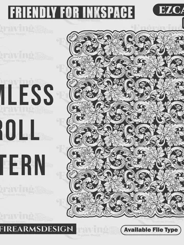 Engraving Firearms Design Seamless Scroll Pattern svg,lasercut,engravingfiles,scrolldesign,engravingdesign,engravingpattern,metalart $49.99
